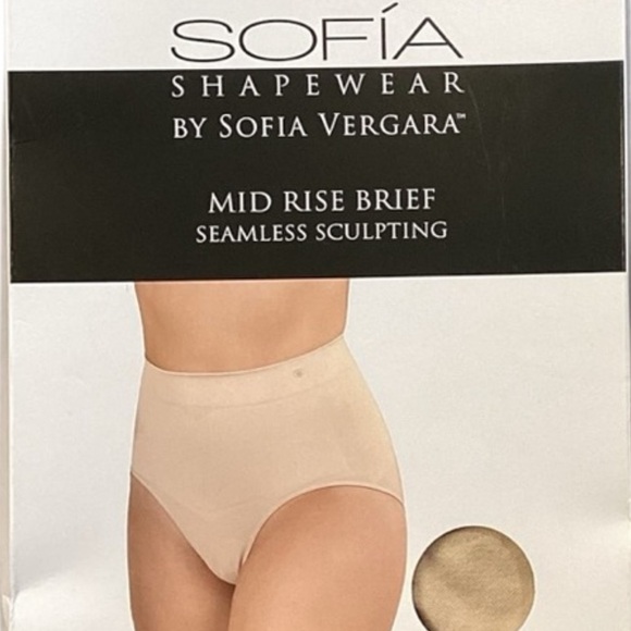 Sofia Vergara seamless High-Waist Shaping Briefs - Cream size XXL - Picture 2 of 7